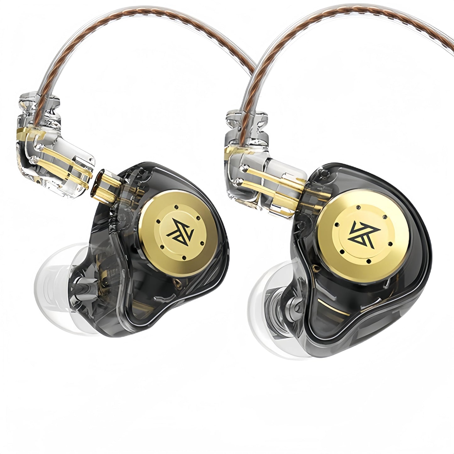 KZ EDX PRO IEM EarphonesWired Gaming EarbudsKZ in-Ear Monitor Headphones Detachable CableHiFi Deep Bass Sound with New 10mm Dynamic Driver for Singers Musicians (Black Without Mic)