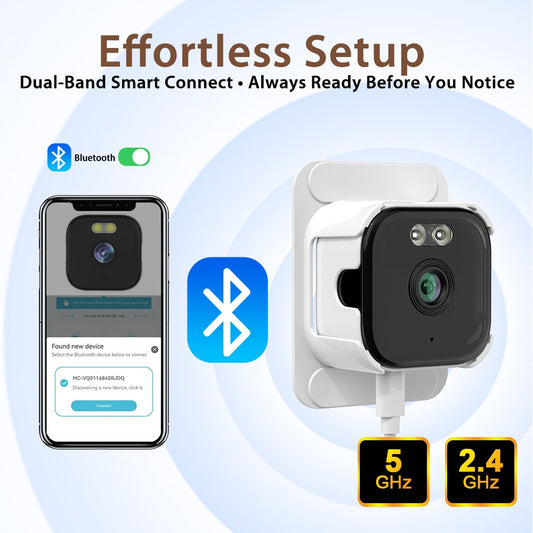 Window Security Camera 2K Dual-Band WiFi