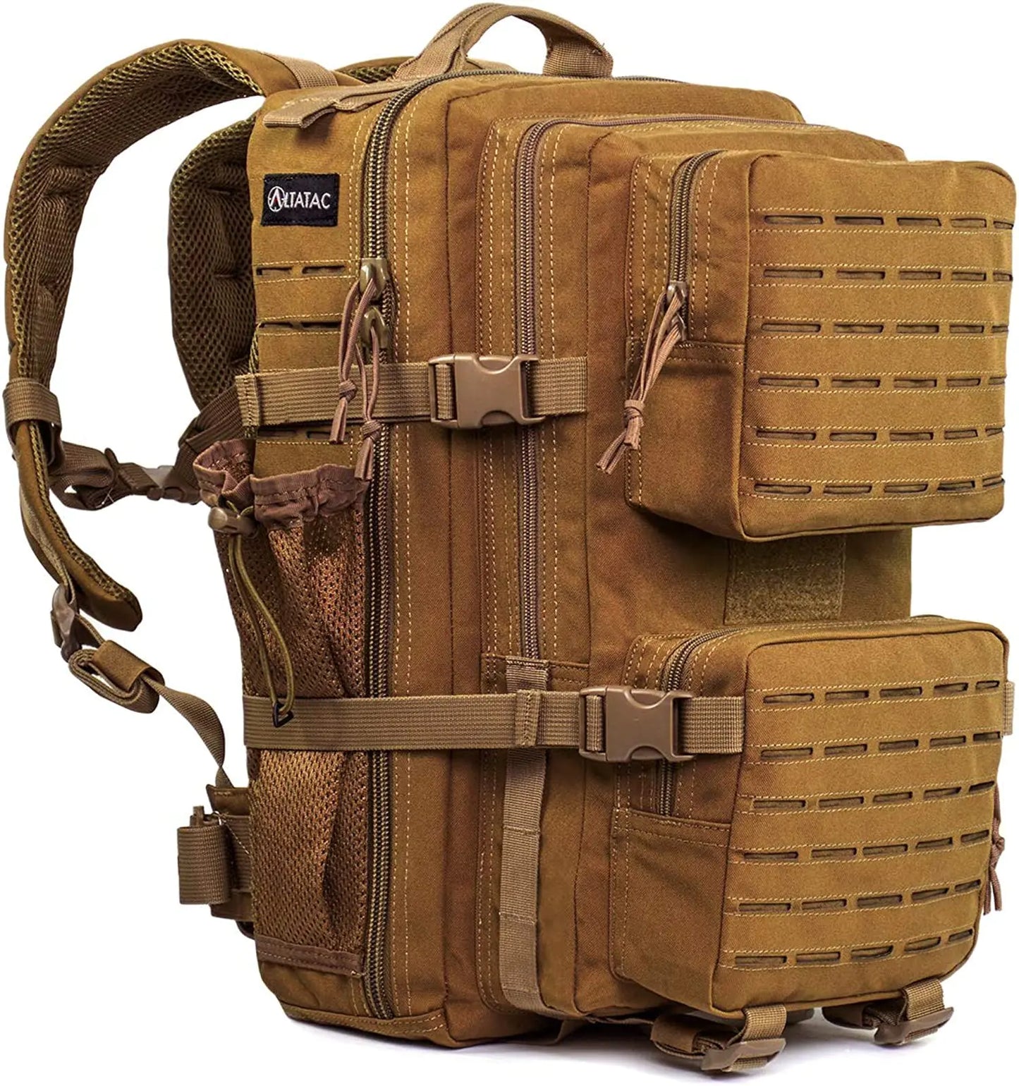 A Military Tactical Backpack for Men and Women 30L Army 3 Days MOLLE Assault Pack Bag Large Tan Rucksack