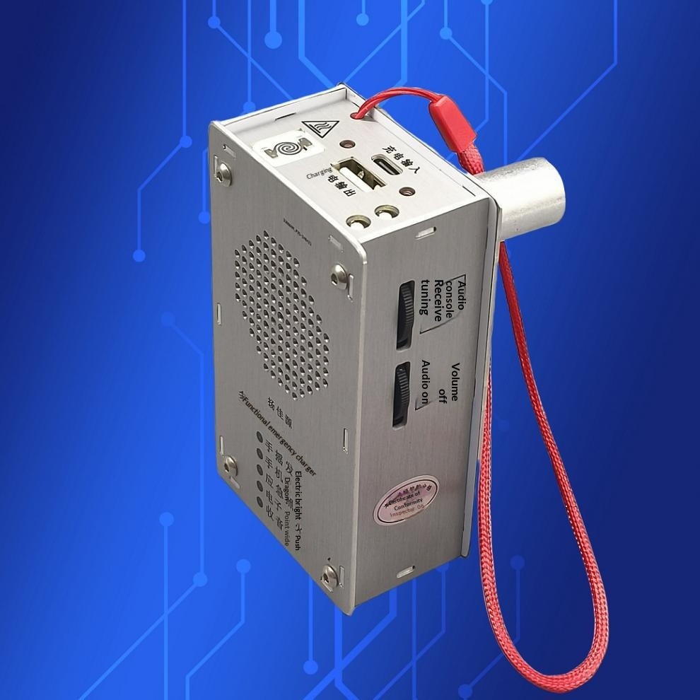 Hand Crank Emergency Radio with USB Charger & Lighter