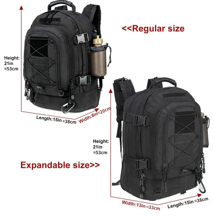 A 65L Large Capacity Outdoor Tactical Backpack Men Backpacks Molle Rucksack Waterproof Climbing Bag Travel Camping Hiking