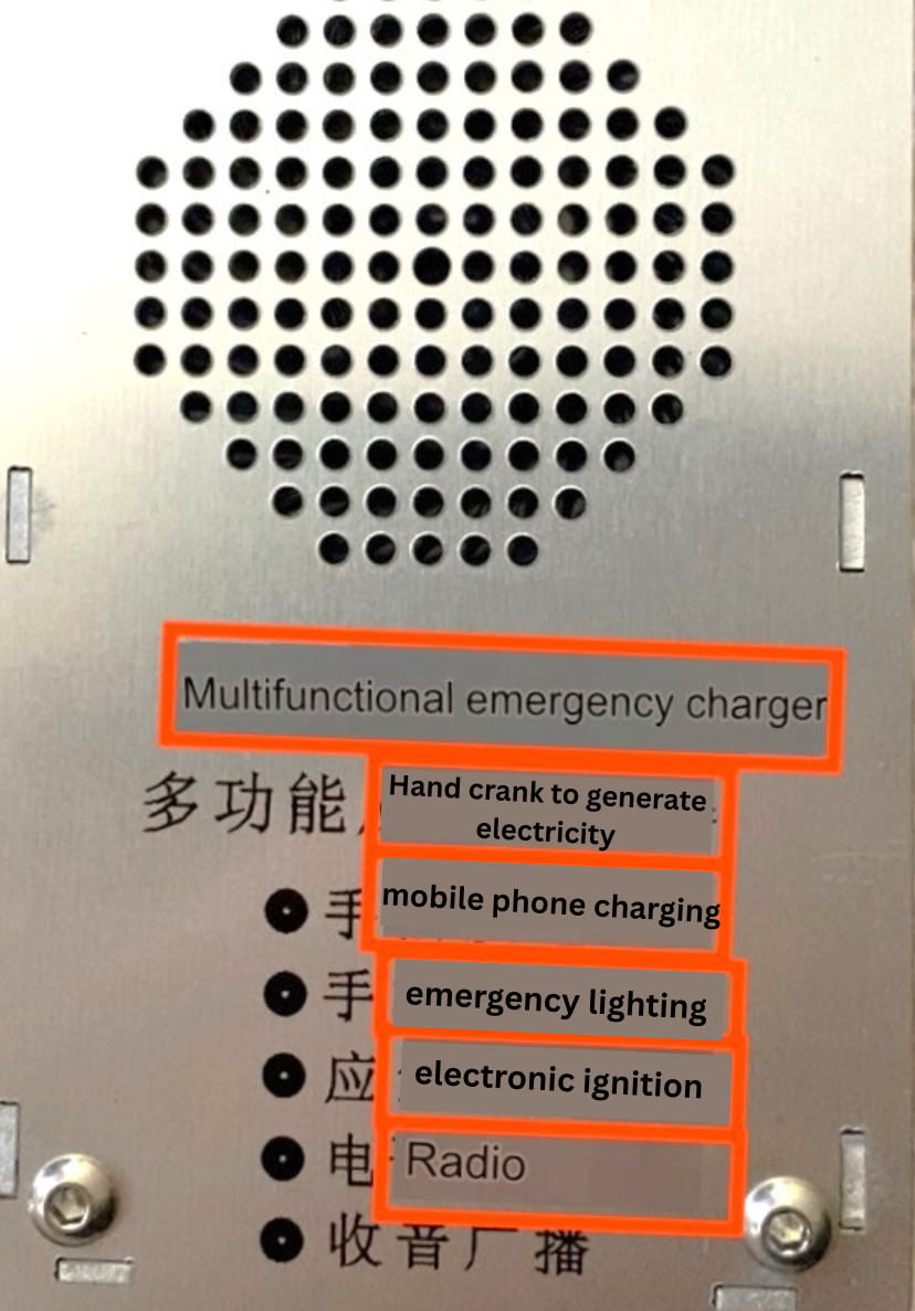Hand Crank Emergency Radio with USB Charger & Lighter
