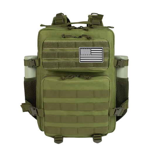 Ogguno Small Tactical Backpack - 25L Military Tactical Backpack For Men Molle Daypack 3 Day Bug Out Bag Hiking Rucksack With Bottle Holder 25L Small Green Backpacks