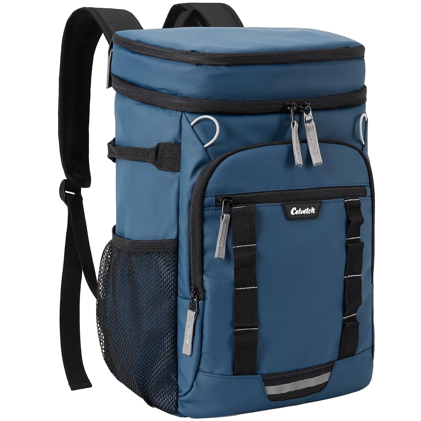 A Celvetch Cooler Backpack - 30 Cans Backpack Cooler Insulated Leak Proof Lightweight Camping Cooler Travel Cooler Bakcpack for Beach Picnic Camping Hiking Fishing for Men and Women - Navy Blue